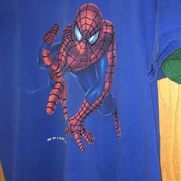 CHRISTMAS KIDS 3D TEENAGE TURTLES & SPIDER MAN SHIRT BOTH SIZE XL - Picture 3 of 15